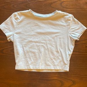 Light blue crop top teens/kids (medium) great condition